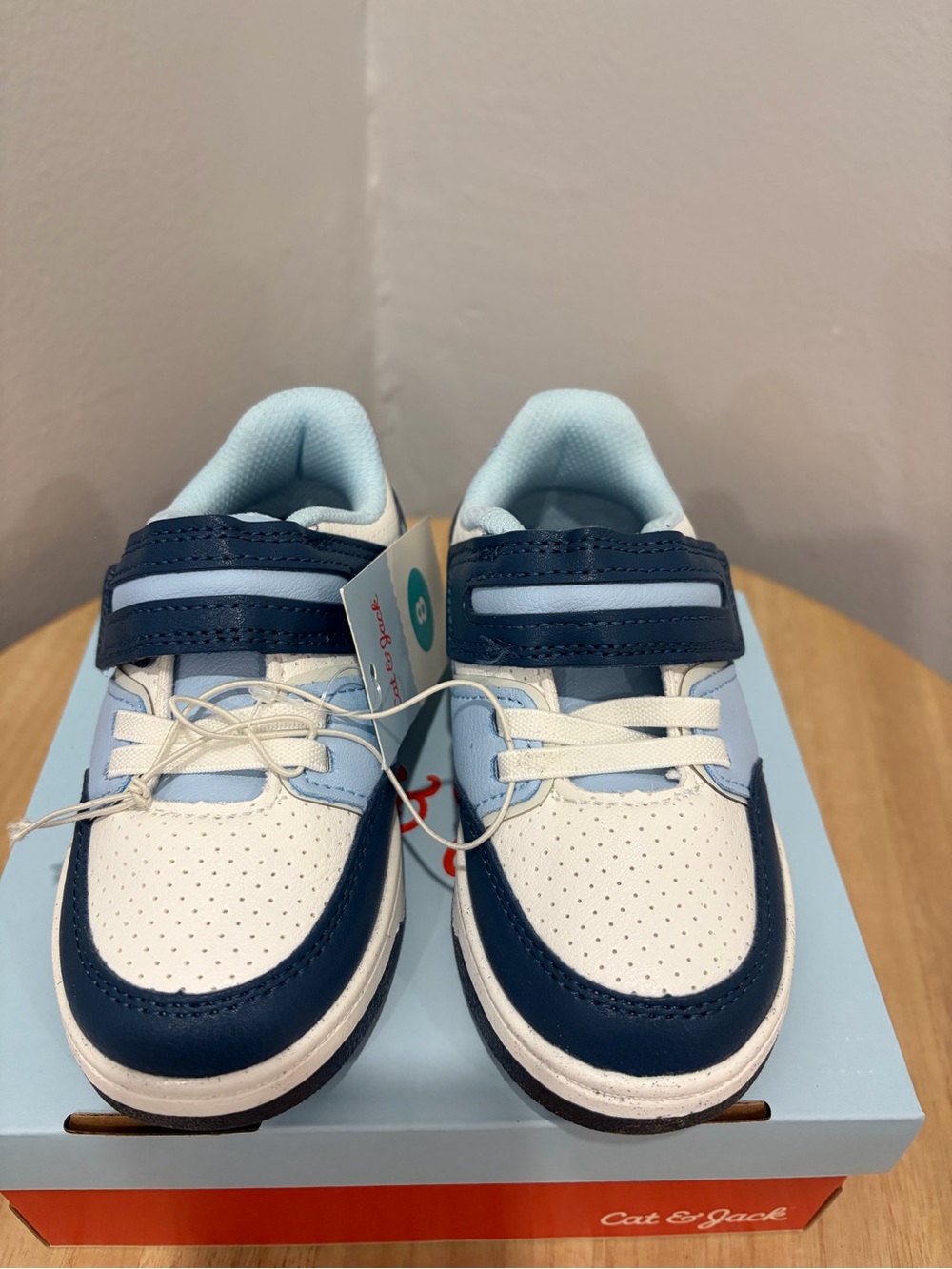 Cat & Jack Kids' Navy, Light Blue & White Sneakers